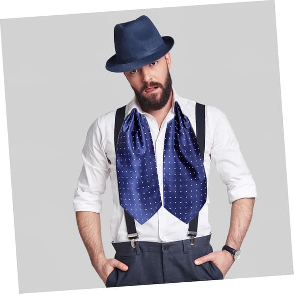 Lett vinterhalstørkle for menn Retro polyester-halstørkle Komfortabelt