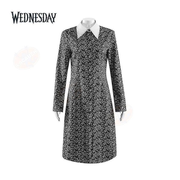 Wednesday Addams The Addams Family Nevermore Kostume Uniform Sæt Kvinder Tøj S Style 9