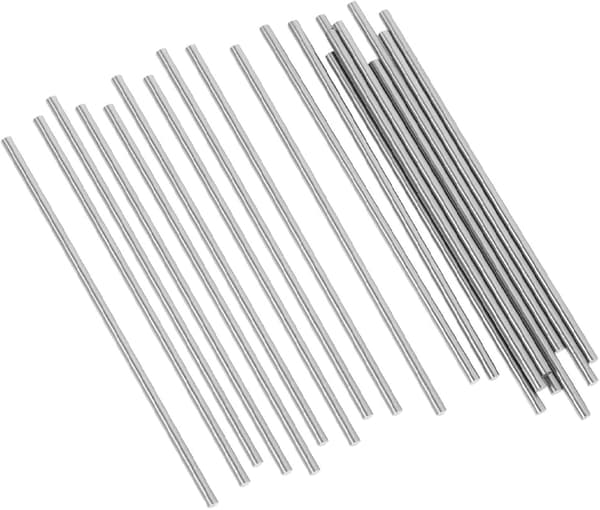 20 stk heklenåler i rustfritt stål 2x100 mm strikkebrettplugger strikkeutstyr tilbehør