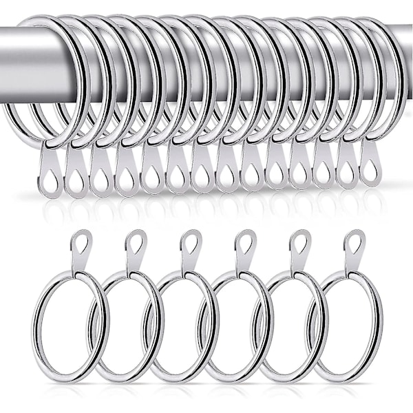Gardinkroker 20 stk Større Gardinkroker Metall Med 32mm Indre Diameter Øyeblikk