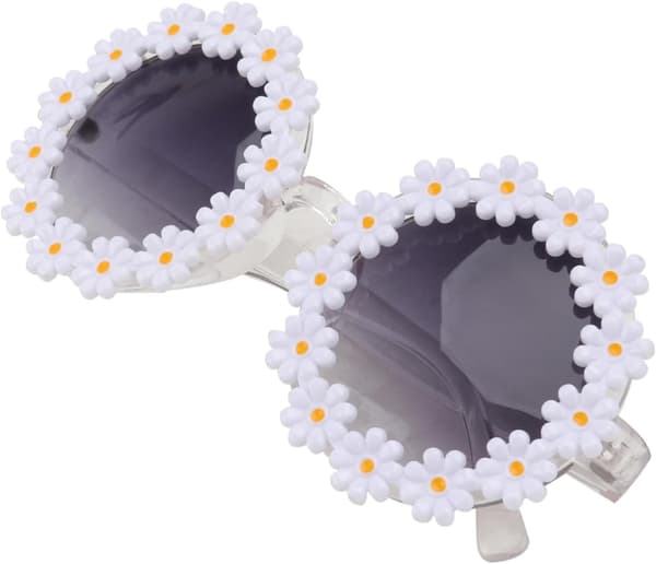 Hawaii Blomsterdekor Solglasögon för kvinnor, Gradientlins UV-skydd Mode Glasögon