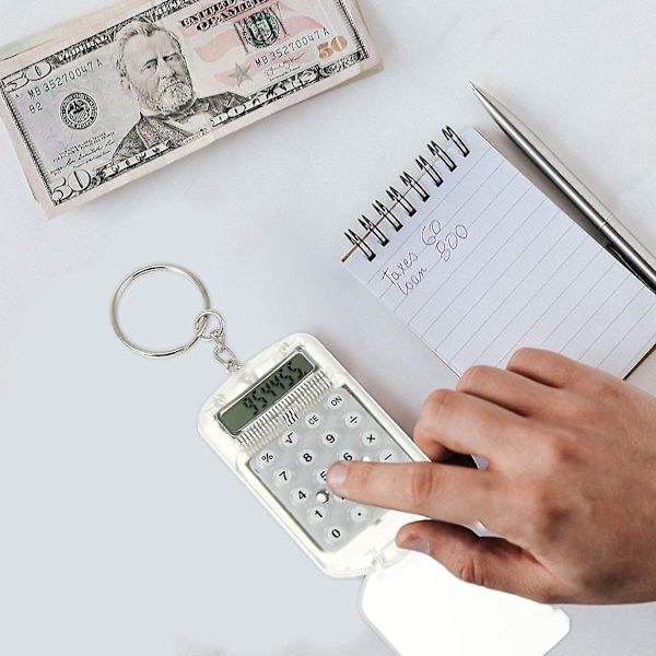 3 kpl Mini-laskinketju Kannettava Taskulaskin Elektroninen Laskin