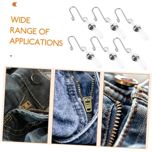 Pant Zip Holder 15st Dragkedjehållare Set Anti-Slip Dragkedjegrip