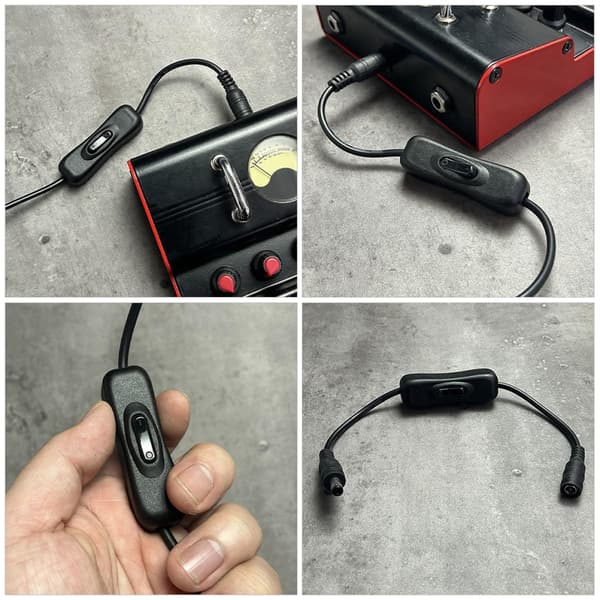 Effektomkopplare för gitarrpedal strömförsörjning 9v 12v 18v spänningsstöd pålitlig förlängningskabel