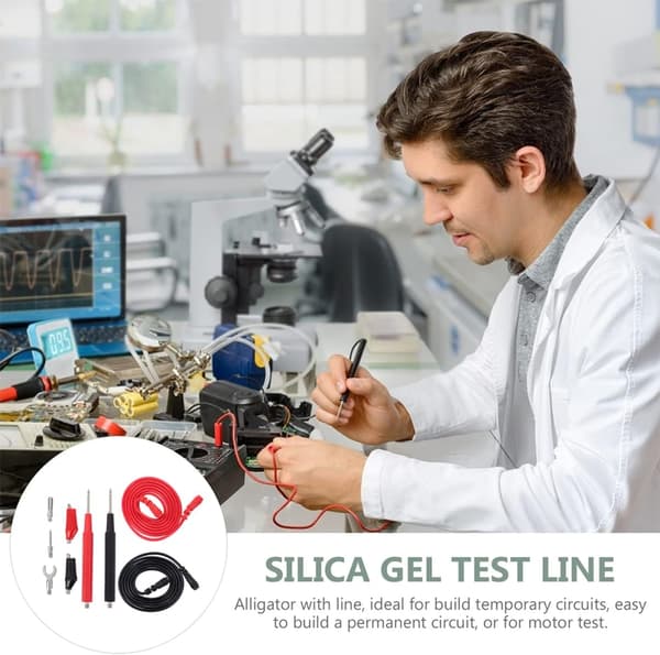 2 sett multimeter testnålspiss kombinasjonstestkabel for digitalt multimeter testlinje