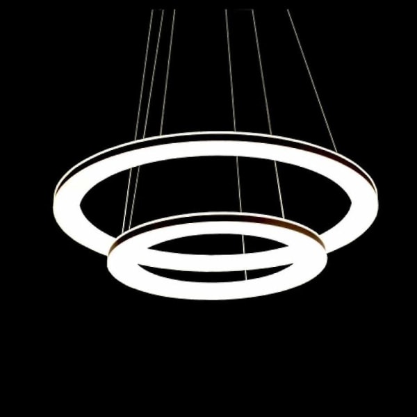1-lys 40 cm LED-pendellys Metall Akrylsirkel Moderne