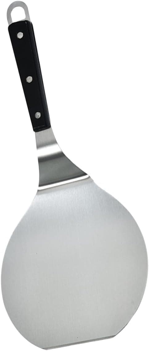 Pizzaspade i rustfritt stål med aluminiumskuffe, rustfri og med hull for oppheng