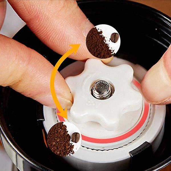 Mini Manuell Kaffekvarn Akryl Handjusterbar Burr