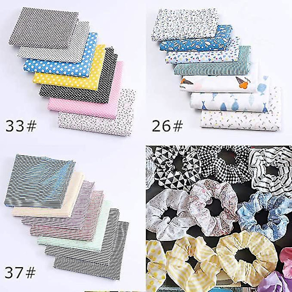Systof Patchwork 7 Stk 50x50cm Kvadrat Bomuld