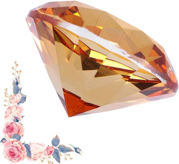 40 mm kristall diamant hantverk dekorativ prydnad unik vacker design