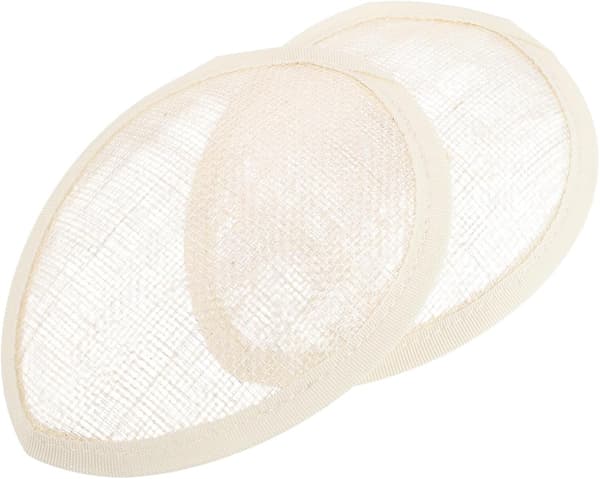 2 stk. Linnett Netting Damehattbase Dråpeformet Sinamay Materiale for Hattemakeri Fascinator Produksjon