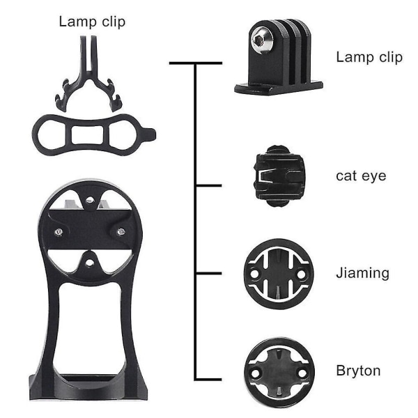 Cykelcomputer Base Cykelhastighedsmåler Montering Beslag Cykel Stativ Holder (sort 1 stk)