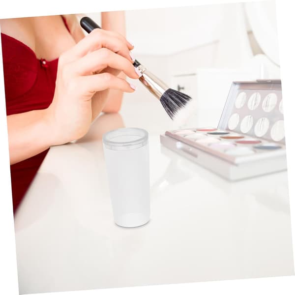 10 stk. Makeupbørstebeskyttere, runde, af plast