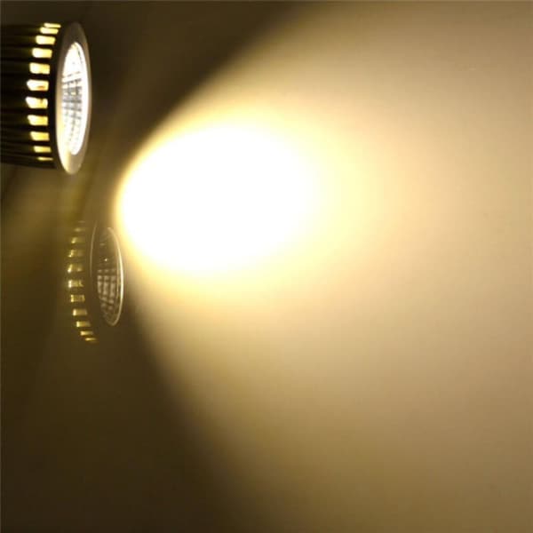 5 stk 5W LED-spotlight GU10 GU5.3 E26 E27 MR16 COB Hvit