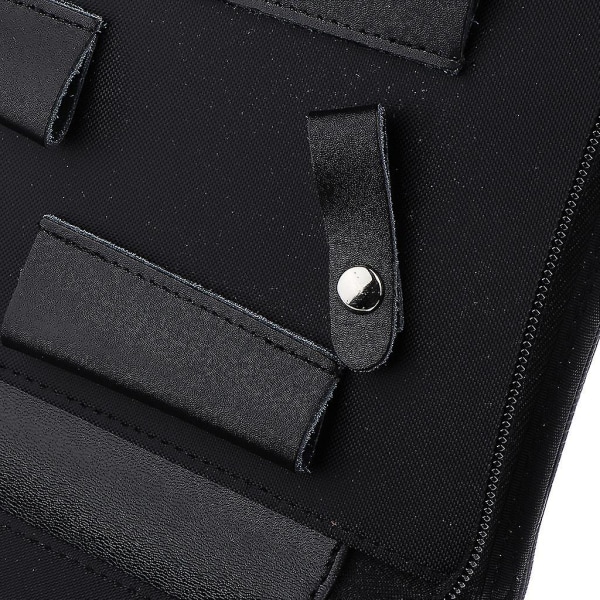 Pehmeä Nahkainen Saksien Kotelo Hiustenleikkuukampa-Kotelo Holster Musta
