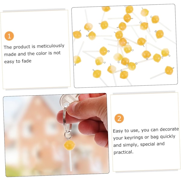 Lollipop Anheng Miniatyr Lollipops Charms Øredobber Charms