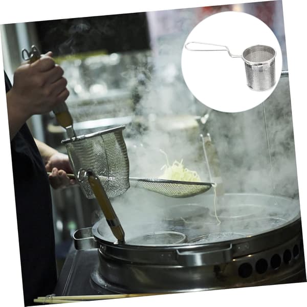 Si i rustfrit stål til hotpot, hængende si-kurv, net-si