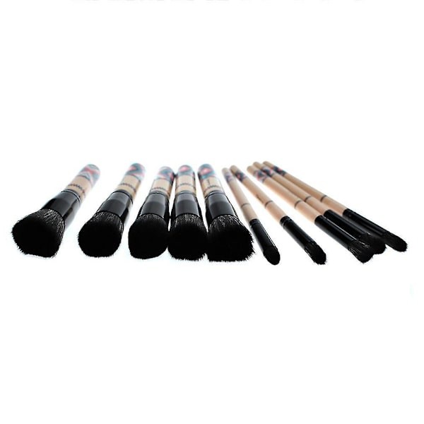 10 stk Professionelle Makeup Pensler Sæt Geometrisk Print