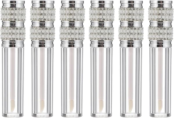 6st 5 ml tomma läppglansbehållare Plastläppbalsamflaskor DIY påfyllningsbara tuber