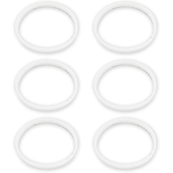 6-pack Gummipackningar Ersättningstätning Vit O-ring för Ninja Juicer Blender Koppar Ersättningsdelar - yuhao