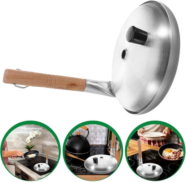Liten eggstekepanne Omelett Rispanne 20 cm Aluminium Tre Nonstick