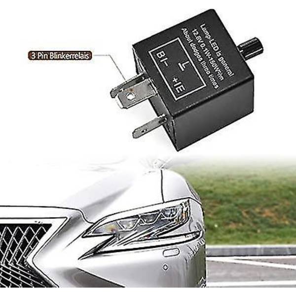 3-nastainen moottoripyörän vilkku rele LED 12v säädettävä vilkku