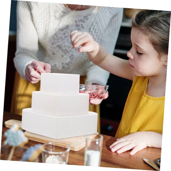 Kakekake-dummy 2 stk. skum hjerteformet for bakepraksis modell lettvekt