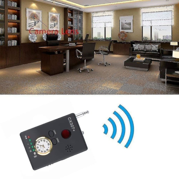 Genopladeligt sikkerhedskamera RF-signaldetektor, håndholdt trådløs