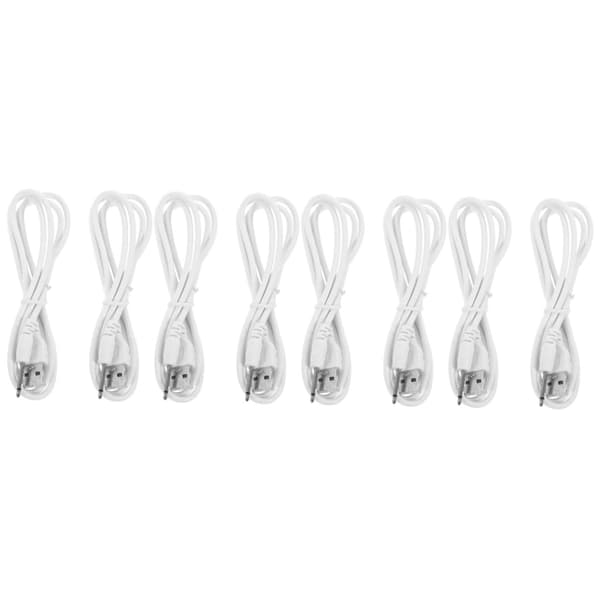8 stk USB DC ladekabel USB til DC laderkabel for elektronikk kabelerstatning ladekabel