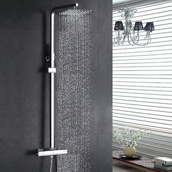 Dusjhode Regn Dusj Anti-kalk Dusjhode Regn Rustfritt Stål Dusjhode Overhead Dusj