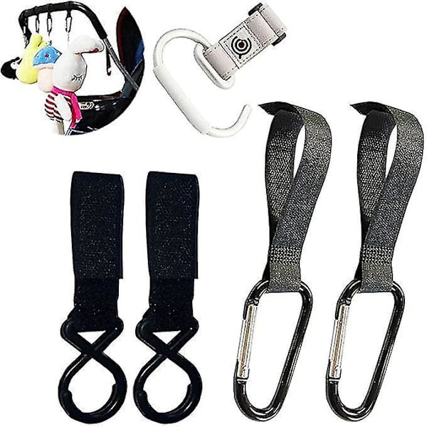 5 stk. Buggy Clips Barnevogns Krog Barnevogns Organiser Holdere