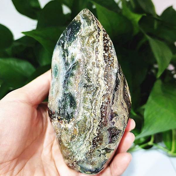 Naturlige steiner Havjade Krystall Agat Mineralprøve