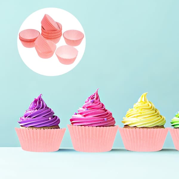 Papir Cupcakeforme til Julebagekopper 200 stk Muffinforme til Bagværk og Småkager