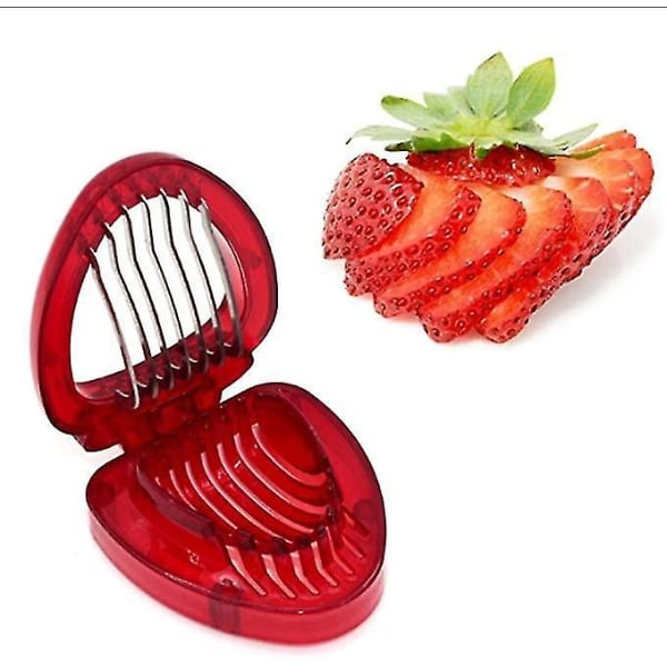 Simply Slice Jordbærskjærer i Rustfritt Stål - Egg Slicer