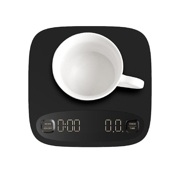 Kaffevåg Timer Digital Köksvåg Elektronisk LED