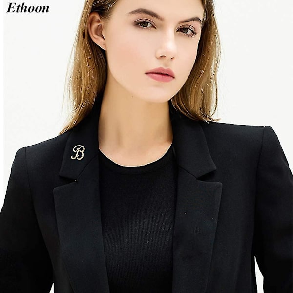 Initialbokstav Brosch Nål Liten Lapel Nål Slipsnål Namn Personliga Gåvor För Flickor Kvinnor Män Pojke Guld