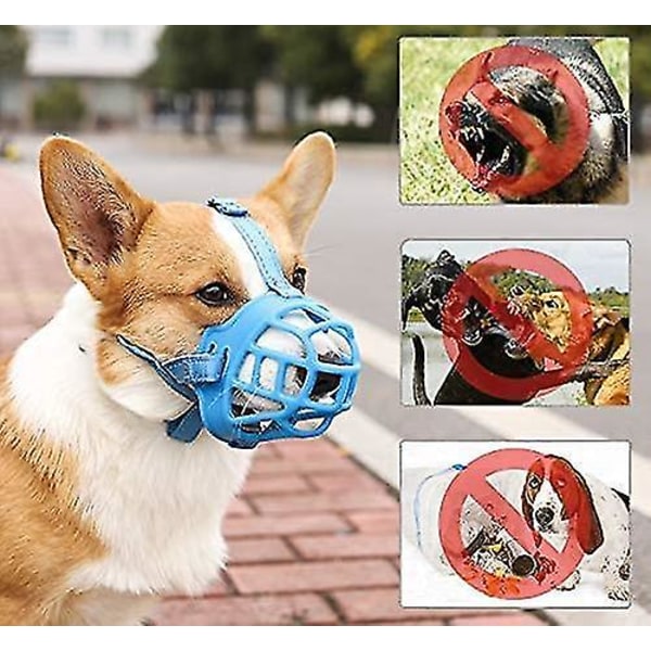 Soft Basket Silikon Dog Muzzle Justerbare stropper