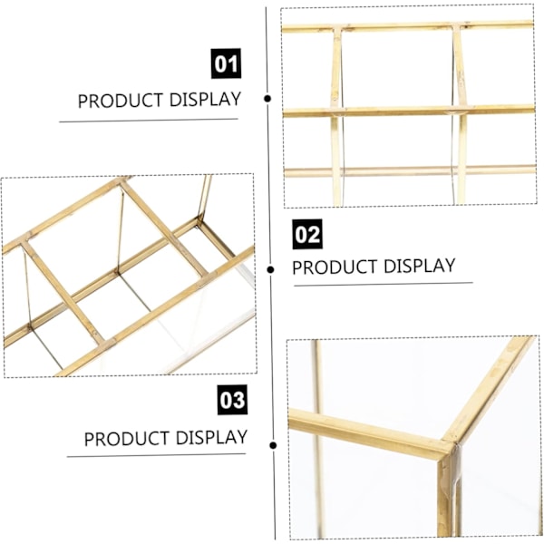 Smykkeskrin Glas Kosmetik Opbevaringsboks Organizer