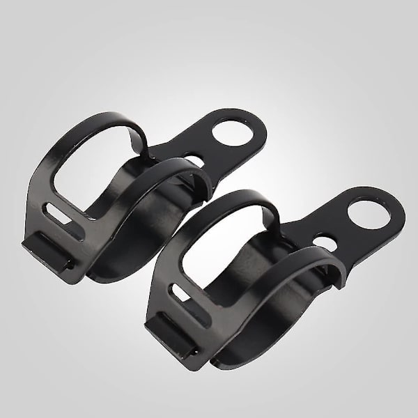 Motorcykel Blinklys Montering Beslag Universal Blinklys Indikator Flytning Gaffel Holder Klip (sort) (2 stk)