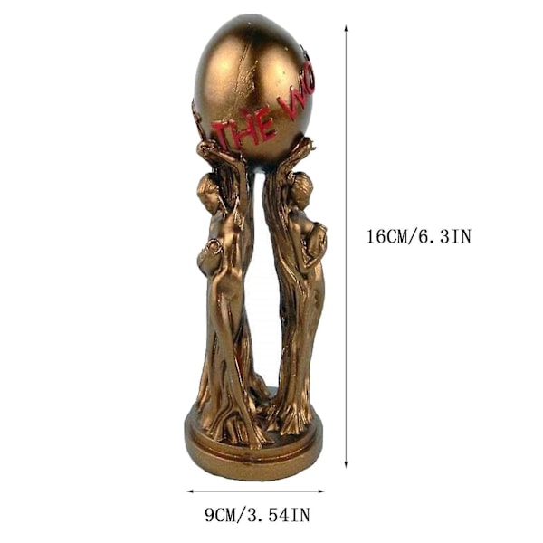 Verden Er Din Harpiks Statue Samleobjekt Statue Premium Rekvisit Film Replica Trofæ (1 stk)