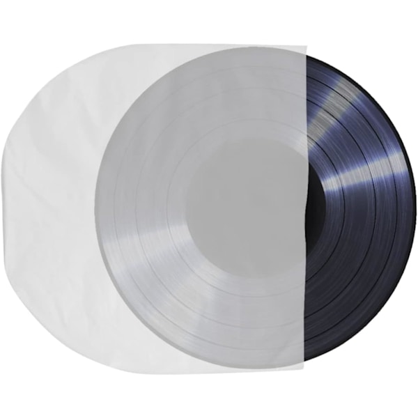 50 stk. CD Beskyttelseslommer Holdbare CD Klare Omslag til Diske med Flap Design