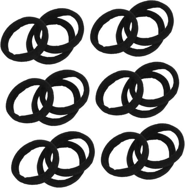 40 stk. enkle, elegante hårstrikker for kvinner, hestehaleholder, elastisk tilbehør
