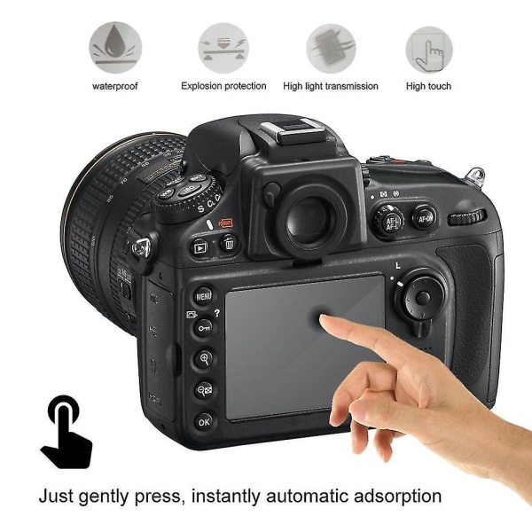 0,4 mm LCD-skærm 8H glas til Canon 80D kamera