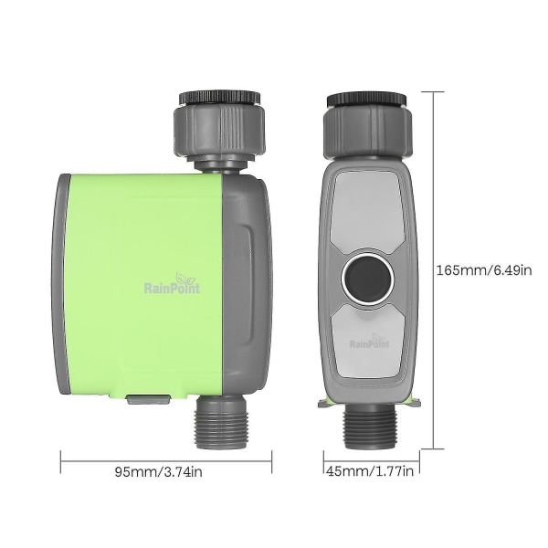 Programmerbar BT Wifi Vanntimer Slangekran Utenfor