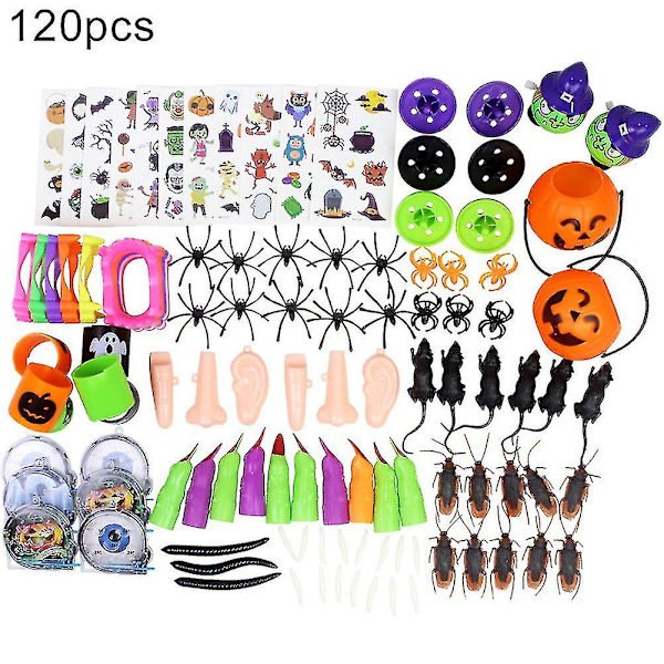 120 kpl/setti Halloween-juhlat Hyönteiset Hiiri Noita Temppu Prank Lapset Interaktiivinen Leikki T-yuhao