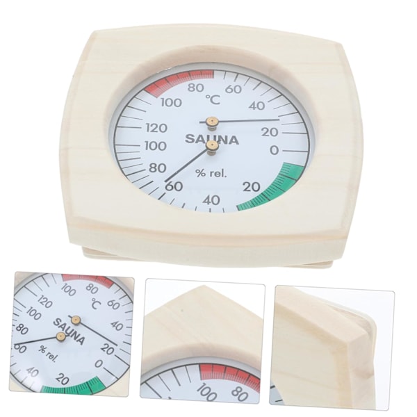 Bastu Temperatur- och Fuktighetsmätare Inomhus Termometer Hygrometer Bastutillbehör