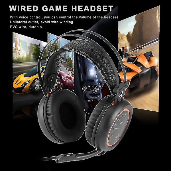 Langalliset pelikuulokkeet USB 7.1 Surround Sound -mikrofonilla