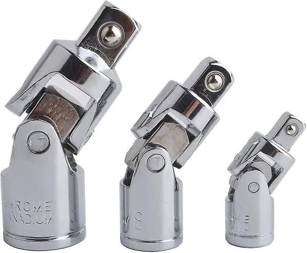 Impact Universal Led-Set med Svängbar Drivadapter Reducer Cr-v Stål Silver Krom