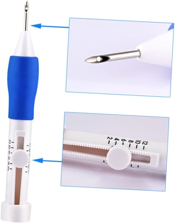 DIY Punch Needle Broderipennsett Broderitråder og Sømverktøy Håndverkssett