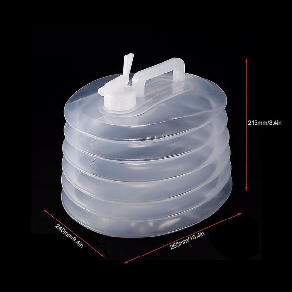 10L Vikbar Dricksvattenhink i PE-plast